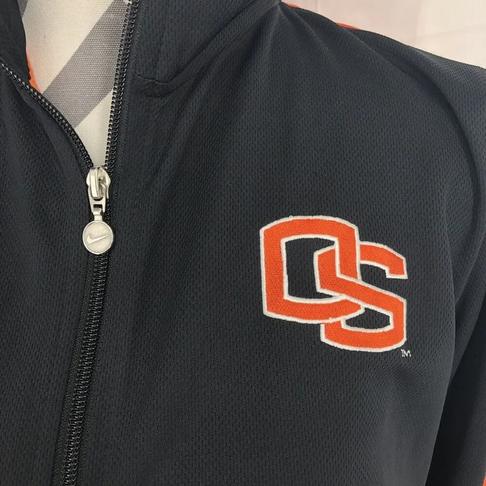 Vintage Y2K Nike Team OSU Oregon State Beavers Track Jacket Full Zip Medium 8-10